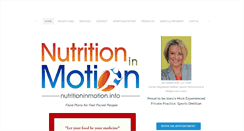 Desktop Screenshot of nutritioninmotion.info