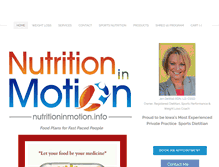 Tablet Screenshot of nutritioninmotion.info